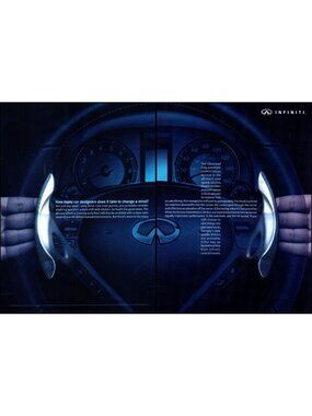2007 Infiniti G Steering Wheel Shift Paddles 2 Page Vintage Print Ad Wall Art